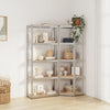 Vidaxl Storage Rack de 5 capas de acero y plata procesada