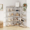 Vidaxl Storage Rack de 5 capas de acero y plata procesada de plata