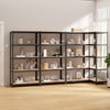 Vidaxl Storage Backs 4 ST 5 LAYER DE ACERO Y COLOR DE ANTRACITE DE MADERA PROCESADA