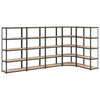 Rack di stoccaggio Vidaxl a 5 strati 5 ST Elaborato in legno trasformato in antracite