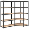 Rack di stoccaggio Vidaxl a 5 strati 2 ST Elaborato in legno trasformato in antracite
