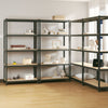 Vidaxl Storage Backs 4 ST 5 LAYER DE ACERO Y COLOR DE ANTRACITE DE MADERA PROCESADA
