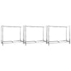 VIDAXL PRENE PIORI SIGLIO A 2 strati 3 PC 110x40x110 cm in acciaio colorato