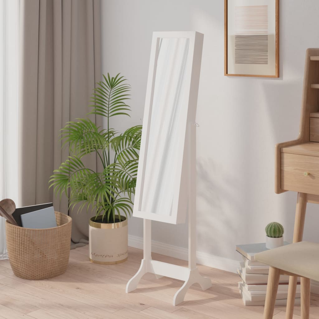 Vidaxl Spiegel distaccato 34x37x146 cm bianco