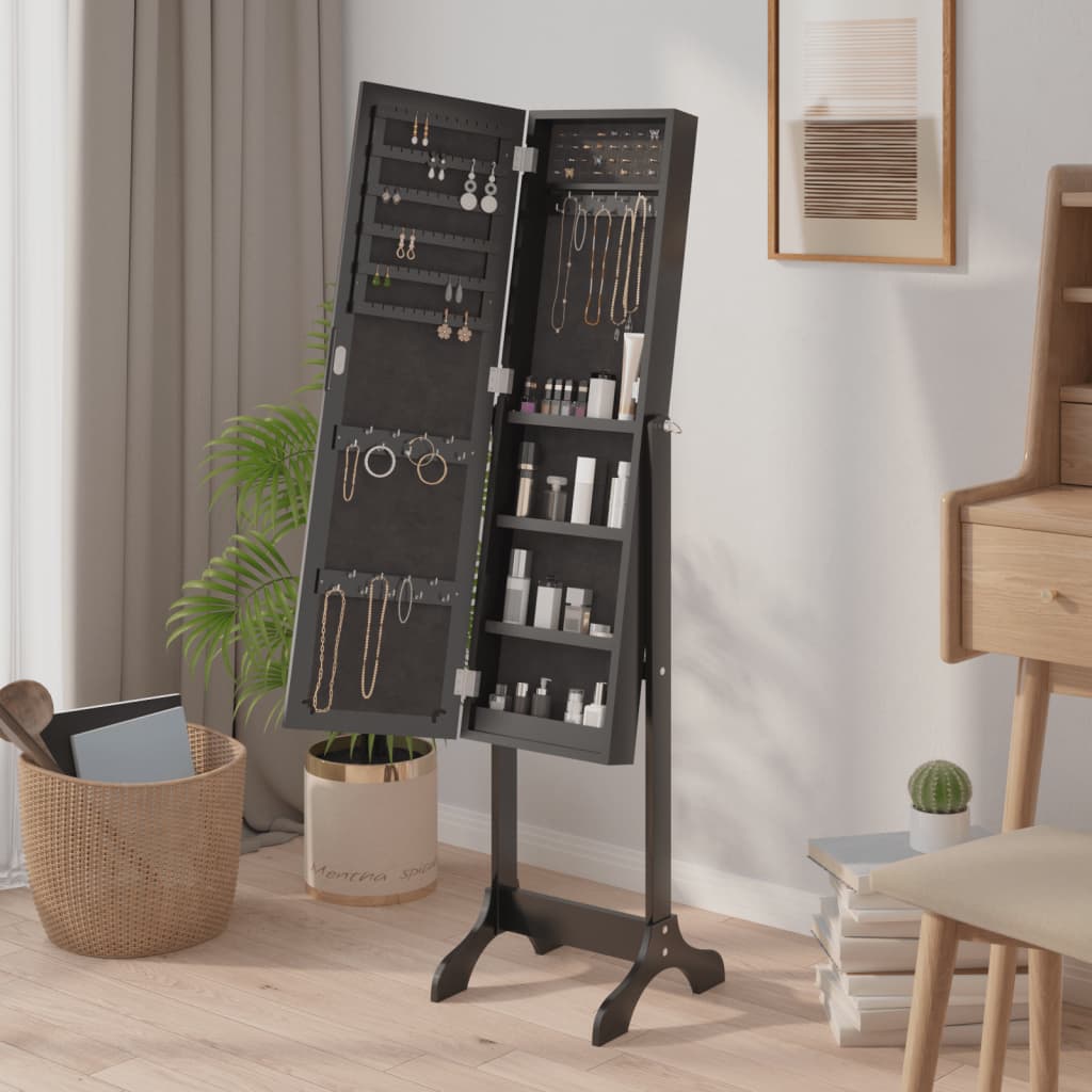 Vidaxl Spiegel separado 34x37x146 cm negro