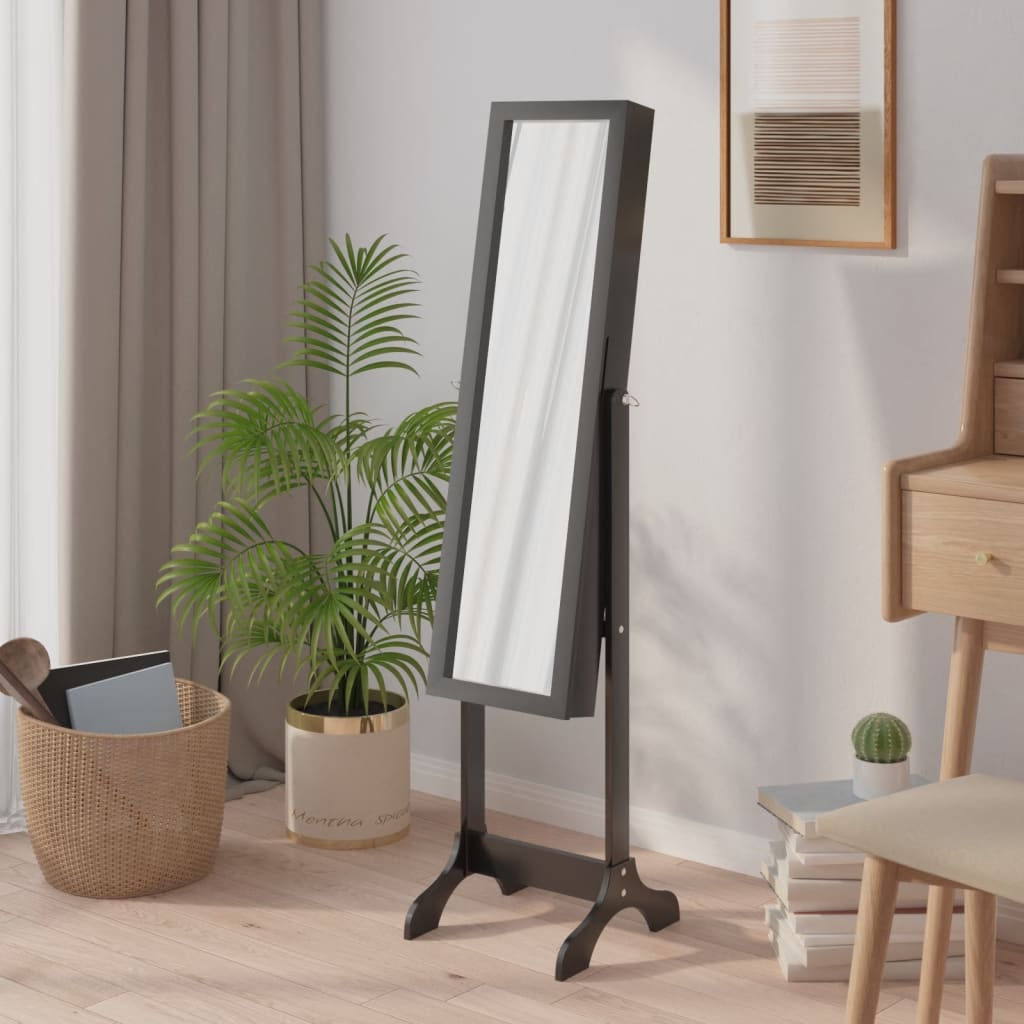 Vidaxl Spiegel separado 34x37x146 cm negro