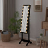 Vidaxl Specchio distaccato con LED 34x37x146 cm nero