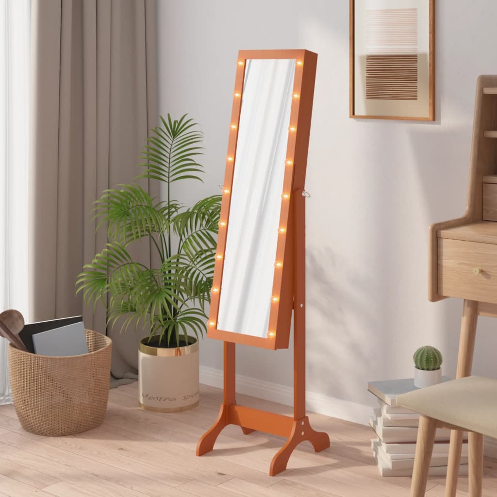 Vidaxl Specchio distaccato con LED 34x37x146 cm