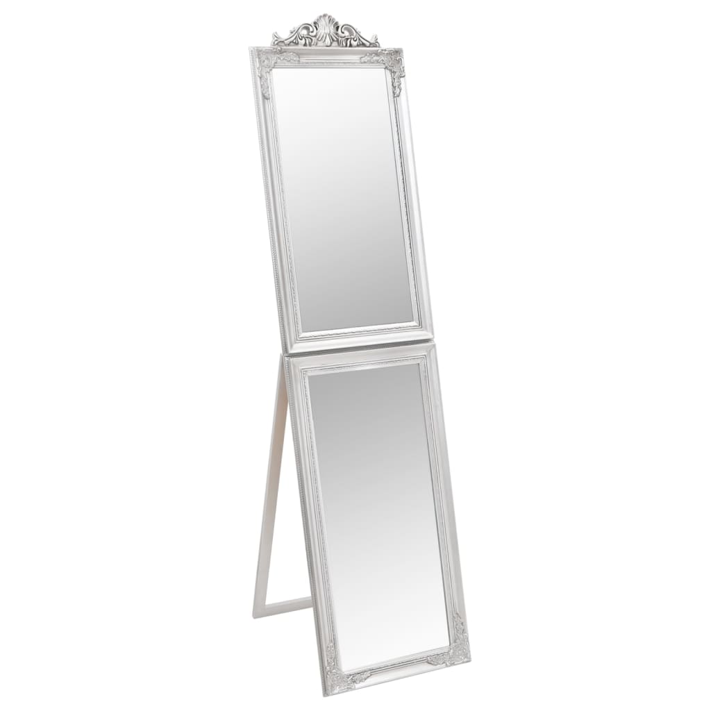Vidaxl Mirror separado 45x180 cm de plata de plata blanca