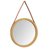 Espejo de pared Vidaxl con neumático Ø 45 cm de color oro