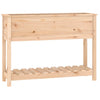 Vidaxl fioriera con scaffale 111.5x34.5x81 cm pino solido