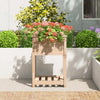 Vidaxl fioriera con scaffale 54x54x81 cm pino solido