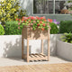 Vidaxl fioriera con scaffale 54x54x81 cm pino solido