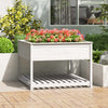 Plantilla Vidaxl con estante 111.5x111.5x81 cm de pino sólido