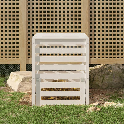 Vidaxl Compost Bin 63.5x63.5x77.5 cm de pino sólido