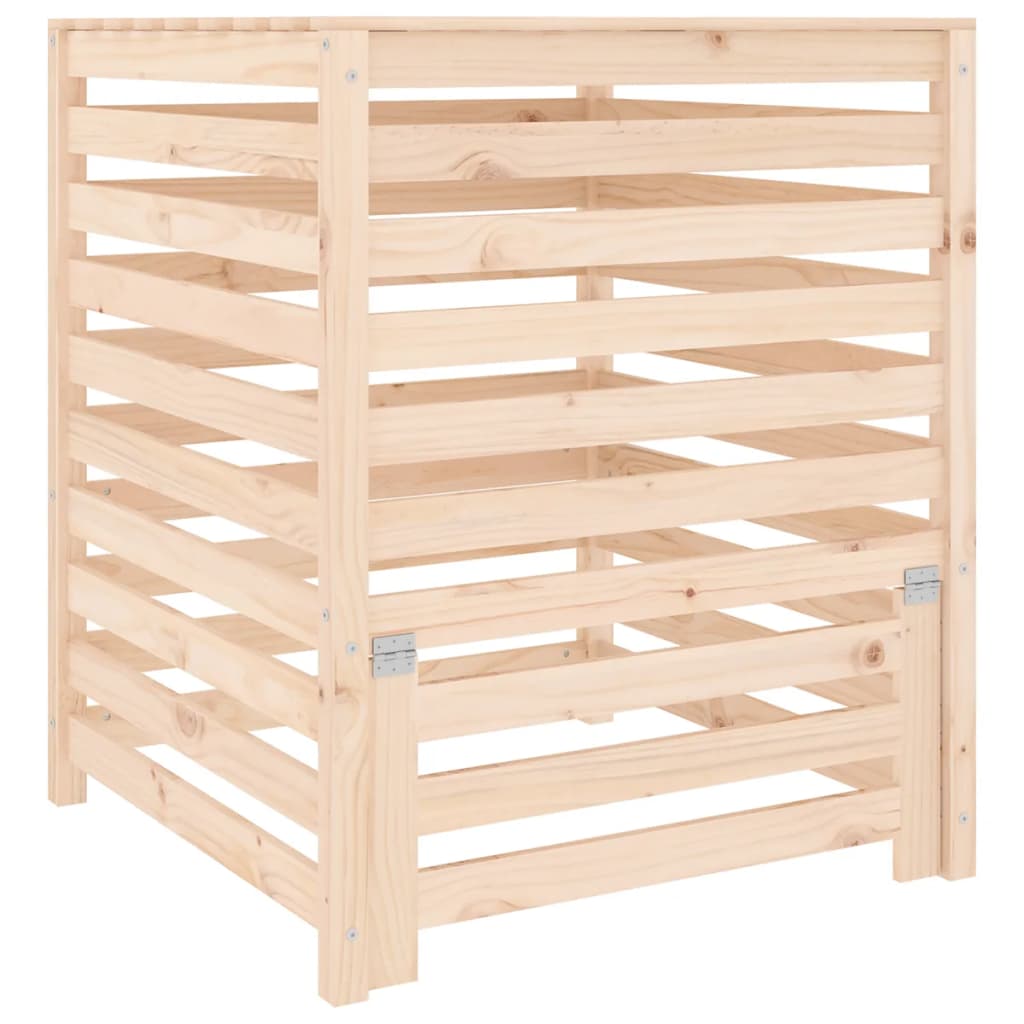 Vidaxl Compost Bin 82.5x82.5x99.5 cm de pino sólido