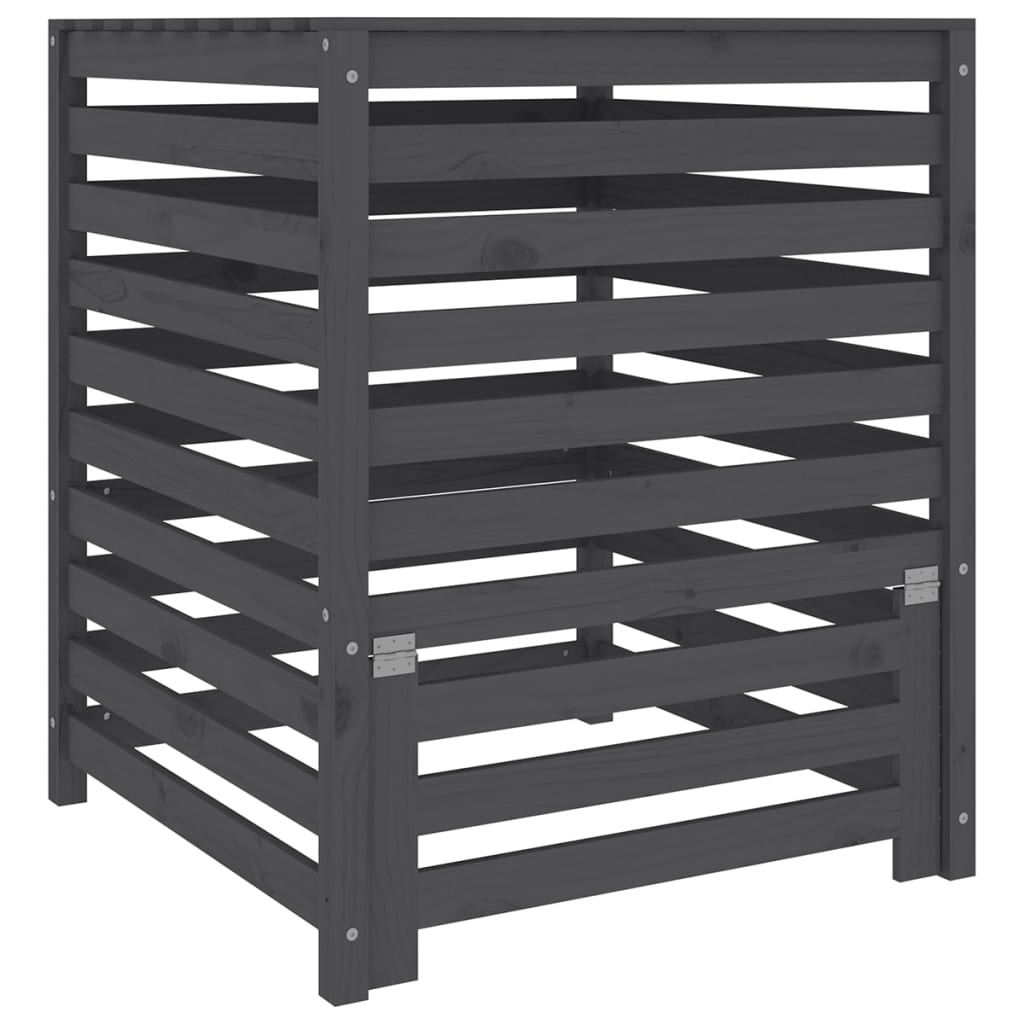 Vidaxl Compost Bin 82.5x82.5x99.5 cm de pino sólido
