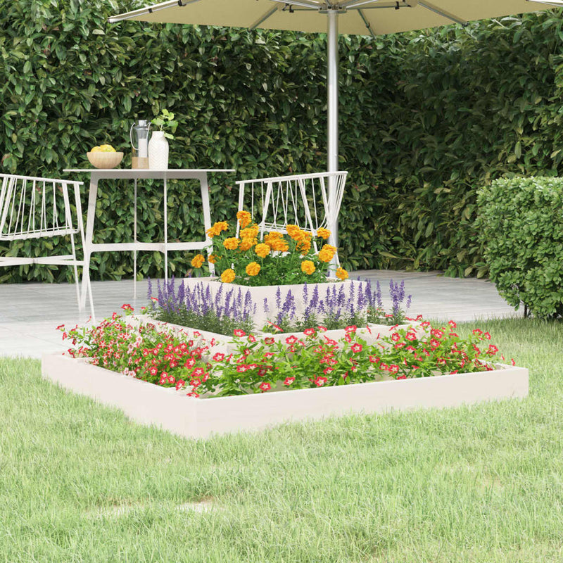 Casella di pianificazione Vidaxl 80x80x27 cm Pino solido