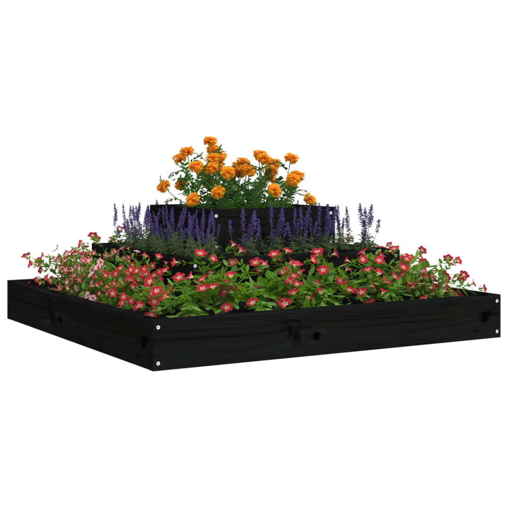 Vidaxl Planning Box 80x80x27 cm de pino sólido