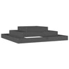 Vidaxl Planning Box 110x110x27 cm Solid Pine Gray
