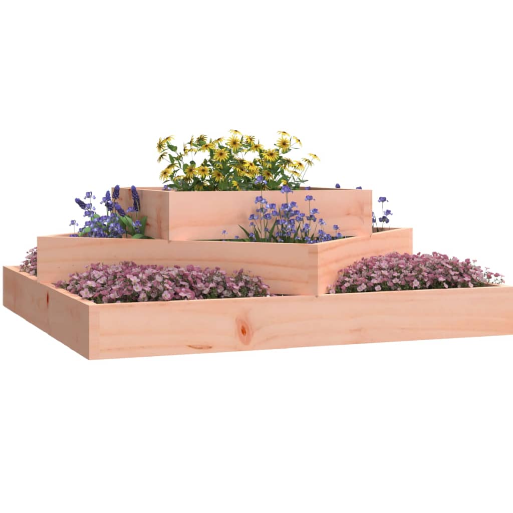 Fioriera Vidaxx 83x83x27 cm in legno massello Douglas