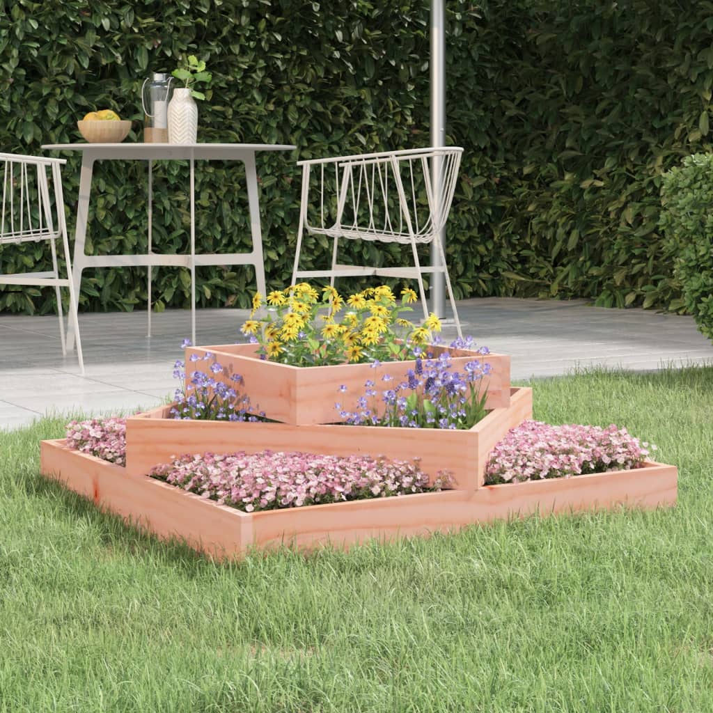Fioriera Vidaxx 83x83x27 cm in legno massello Douglas