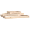 Vidaxl plantenbak 112x112x27 cm massief grenenhout
