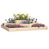 Vidaxl plantenbak 112x112x27 cm massief grenenhout