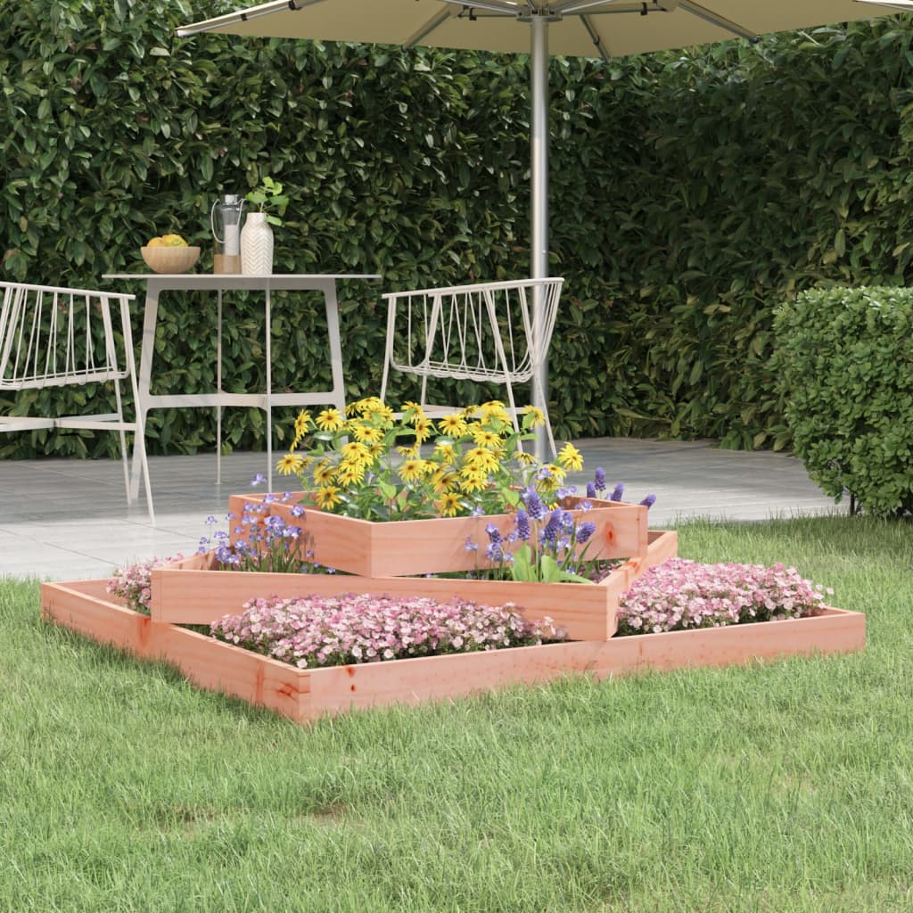 Fioriera Vidaxx 112x112x27 cm in legno massello Douglas