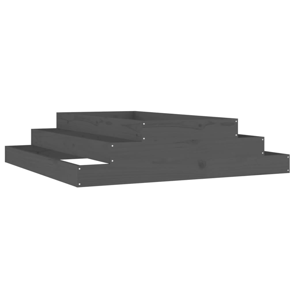 Vidaxl Planning Box 110x110x27 cm Solid Pine Gray