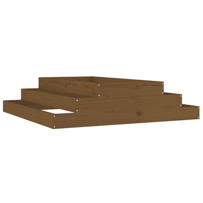 Casella di pianificazione Vidaxl 110x110x27 cm Miele di pino solido