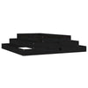 Vidaxl Fiorter Big 110x110x27 cm Pino solido nero