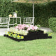 Vidaxl Planter Big 110x110x27 cm Solid Pine Black