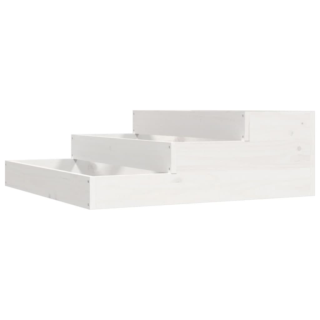 Casella di pianificazione Vidaxl 78x78x27 cm Pino solido