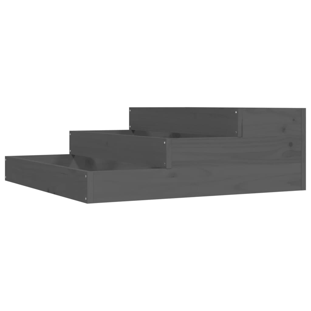 Vidaxl Planning Box 78x78x27 cm Solid Pine Gray