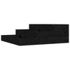 Vidaxl plantenbak 78x78x27 cm massief grenenhout zwart