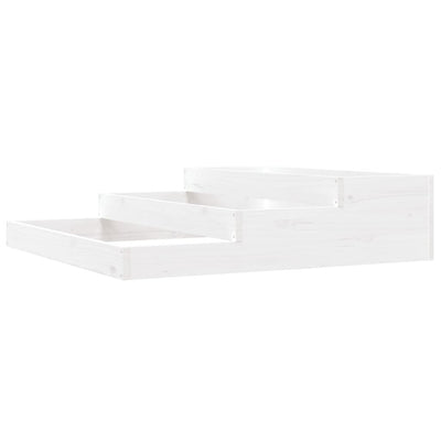 Casella di pianificazione Vidaxl 107x107x27 cm Pino solido