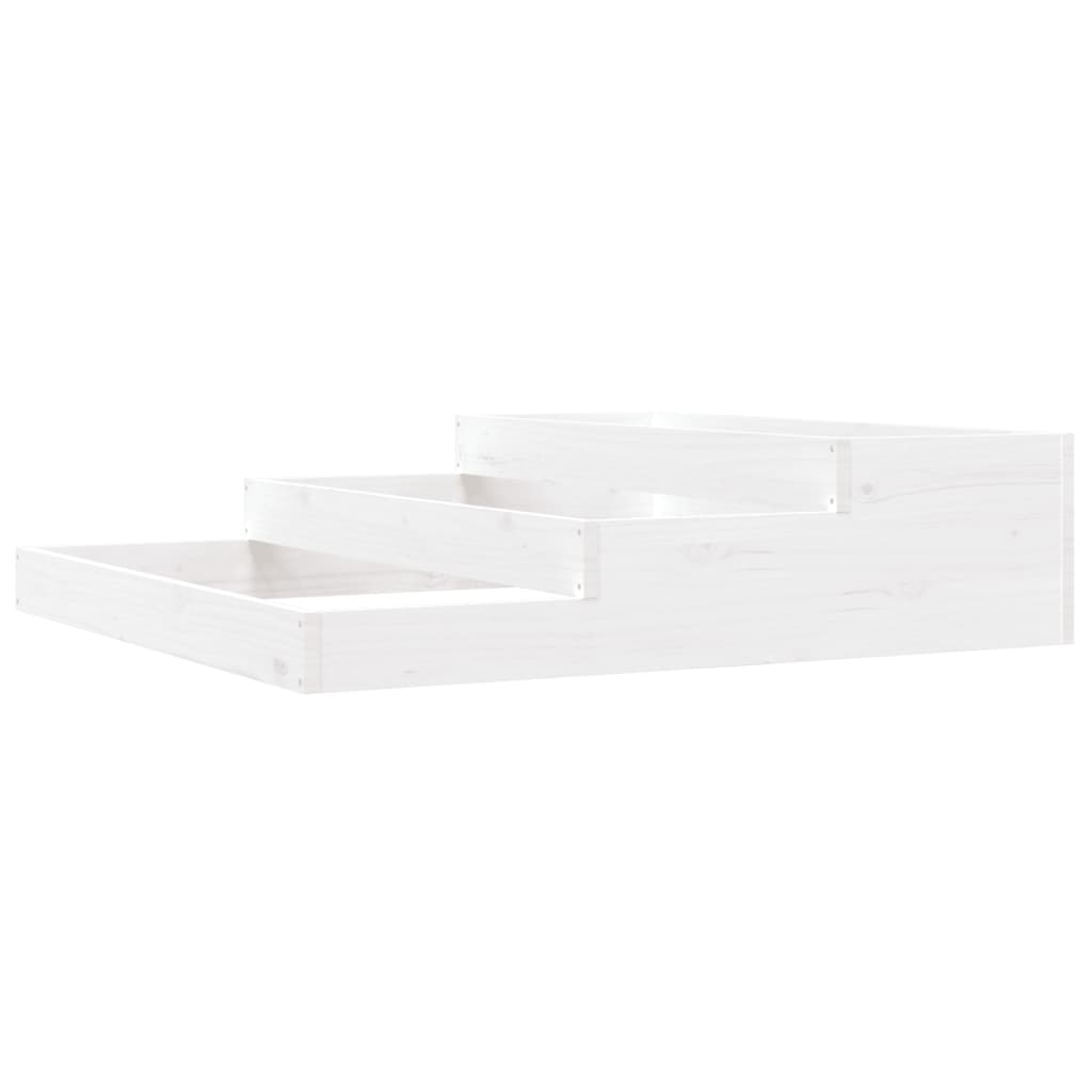 Casella di pianificazione Vidaxl 107x107x27 cm Pino solido
