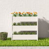 Vidaxl Planning Box 112x25x104.5 cm de pino sólido White