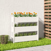 Vidaxl Planning Box 112x25x104.5 cm de pino sólido White