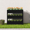 Vidaxl Planning Box 112x25x104.5 cm de pino sólido negro