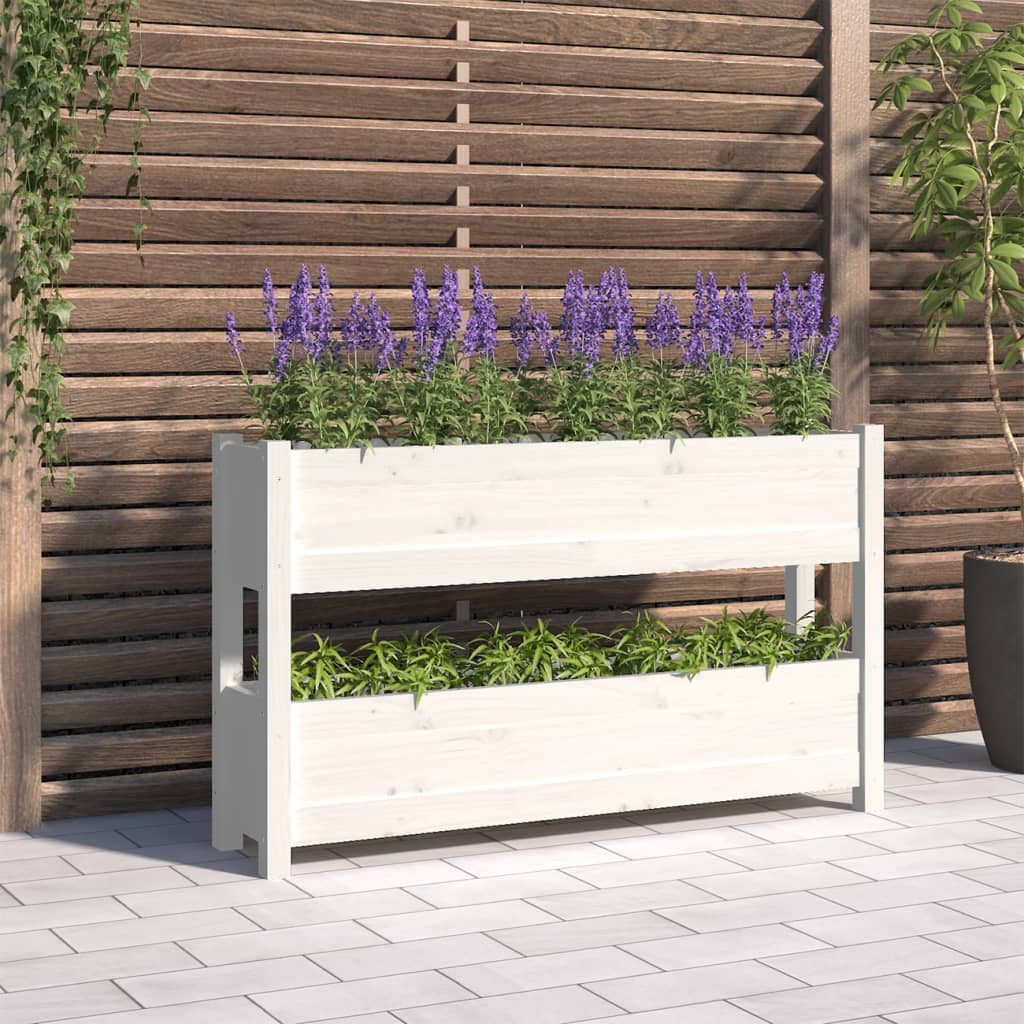 Vidaxl Planning Box 112x25x66 cm de pino sólido