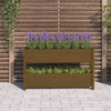 Vidaxl Planning Box 112x25x66 cm de pino sólido marrón marrón