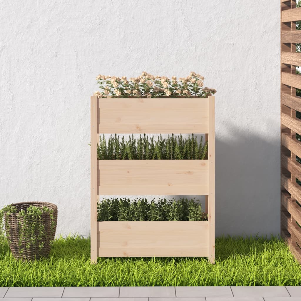 Vidaxl Planning Box 77x25x104.5 cm de pino sólido
