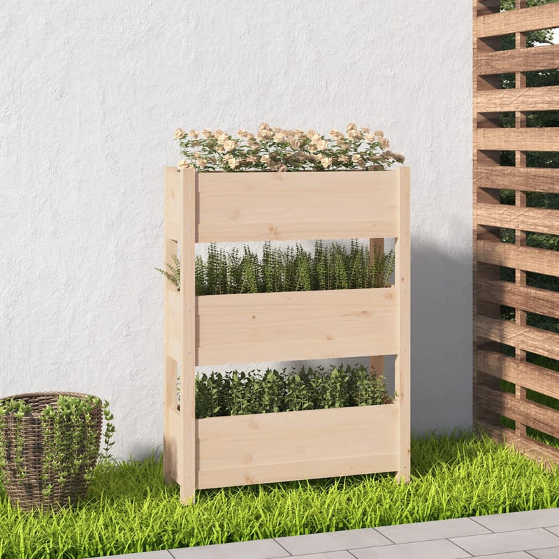 Vidaxl Planning Box 77x25x104.5 cm de pino sólido