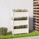 Vidaxl Planning Box 77x25x104.5 cm de pino sólido White