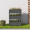 Vidaxl Planning Box 77x25x104.5 cm de pino sólido gris