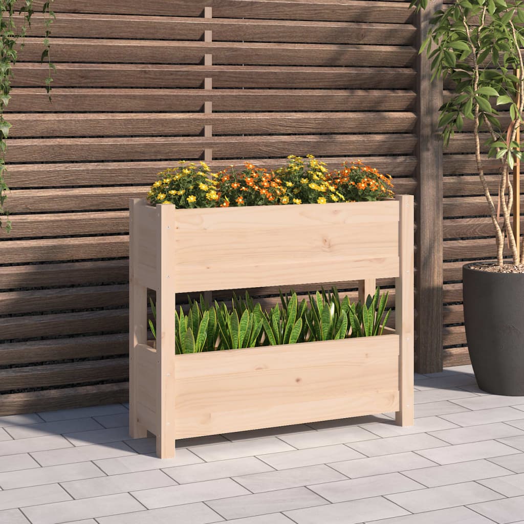 Vidaxl Planning Box 77x25x66 cm de pino sólido