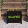 Vidaxl Planning Box 77x25x66 cm Solid Pine Negro