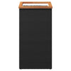 Fioriera Vidaxx 40x40x80 cm in polyrattan nero